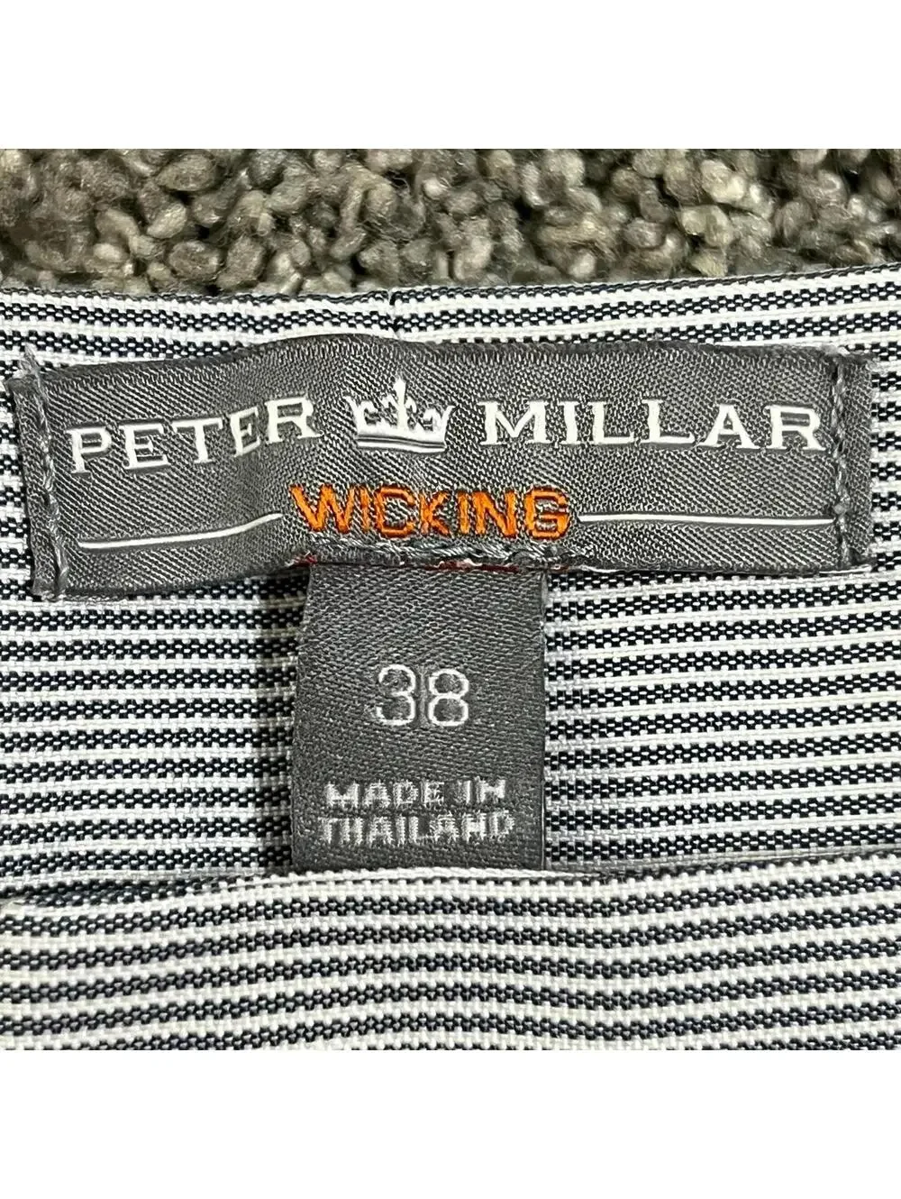 Peter Millar Men's Blue and White Seer Sucker Shorts size 38